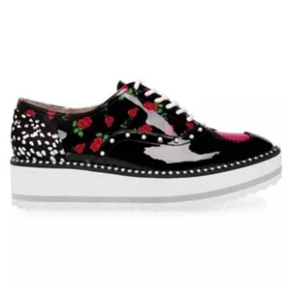 BETSEY JOHNSON Marti Floral Rose Sneakers! - Picture 6 of 10